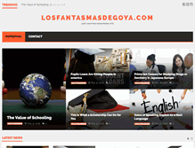 Tablet Screenshot of losfantasmasdegoya.com